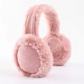 Miniatyrbillede 2 af 5: Sort efterår vinter unisex søde ørevarmer varm plys one piece ge