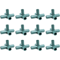 Miniatyrbillede 1 af 2: 12 stk. PVC 5-vejs 16mm kraftige drivhusrammeforbindelser