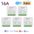 Miniatyrbilde 1 av 5: Tuya Mini Wifi og Zigbee bryter Diy 2-veis kontroll timer relé automatisering