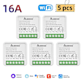 Pikkukuva 1 / 5: Tuya Mini Wifi ja Zigbee kytkin Diy 2-tie ohjaus Ajastin rele Automaatio