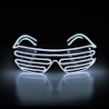 Pikkukuva 1 / 5: Valoisa suljin neon rave -lasit El Wire LED -aurinkolasit ääni A