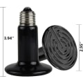 Miniatyrbilde 5 av 5: 50W 220V Reptilvarmelampe, Infrarød Vanntett Keramisk Varmelampe