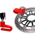 Miniatyrbild 3 av 4: Lås - Heavy Duty Block Stöldskydd Skivbroms Rotor Hjul Lås För Motorcykel Cykel Scooter