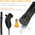 Miniatyrbillede 3 af 5: 2 stk. 2-i-1 fjernbetjening til Wii med Motion Plus og Nunchuck,