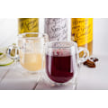 Miniatyrbilde 4 av 5: Dobbeltveggede glasskaffekopper med håndtak, sett med 2, hule vakuumforseglede 200 ml kopp 300 ml