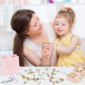 Miniatyrbillede 6 af 7: Smykkefremstillingskit, armbåndsfremstillingskit til piger, 66 dele DIY armbåndsfremstillingskit til piger, halskædekit, pink