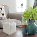 Miniatyrbillede 4 af 5: (Hvid) Tissue Box Cover, Moderne PU Læder Kvadratisk Tissue Box Hold