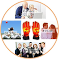 Miniatyrbild 5 av 5: Touch Screen Värmed Handskar Vinter Uppvärmda Handvärmare för Kvinnor M