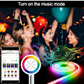 Miniatyrbillede 3 af 5: 10m (LED-lys med Wifi Bluetooth-lys med magisk lys 5050 Wi