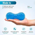 Miniatyrbillede 2 af 5: Hårdt pigget massageboldrulle-sæt - Perfekt til plantar fasciitis, triggerpunkter, dybvævsmassage, myofascial release