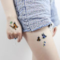 Pikkukuva 2 / 2: 10 kpl perhos tatuoinnit lapsille naisille 3d tatuoinnit, väri vartalo taide väliaikaiset tatuoinnit, perhos juhla lahjat（B）