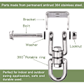 Miniatyrbilde 2 av 5: Heavy Duty 360 Swivel Swing Hanger, Rustfritt Stål Swing Hook