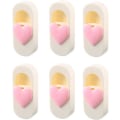 Miniatyrbilde 1 av 4: 6 stk rosa stil2 dynetrekk klips dynetrekk klips hjerte anti-run