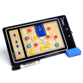 Miniatyrbild 3 av 5: Taktisk tavla med tillbehör Whiteboard-Marker-Pen/Magneter Dubbelsidig magnetisk taktiktavla Coach Board Träningsbräda Olika sporter