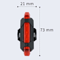 Pikkukuva 3 / 5: USB-ladattava LED-pyörän takavalo kirkas pyörän takavalo pyöräilyyn