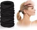 Hårband - 100-pack kraftiga nylon- och gummiband 2 mm