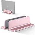 Miniatyrbild 1 av 5: Vertikalt laptopstativ, aluminium laptopstativ justerbart skrivbordslaptopstativ rosa