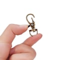 Miniatyrbillede 4 af 4: 100 stk. Alloy Swivel Lobster Claw Spænder Lanyard Clips Swivel Snap Hooks til nøgle split ring, blandet farve