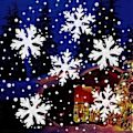 Miniatyrbillede 3 af 5: Rotary Dynamisk Projektion LED Lys Roterbar High-Definition Sne Projektor til Hjemme Atmosfære Skabelse Snowflake