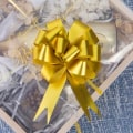 Miniatyrbillede 5 af 5: 30 stk. Automatiske Sløjfer (Guld)Guld Bånd Sløjfer Bred Bånd Træk