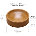 Miniatyrbillede 4 af 6: Store skridsikre puder, brune brown