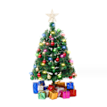 Miniatyrbild 1 av 5: Miniatyrjulklapp 45cm - Ljusstark LED-färgad Miniatyrjulklapp