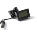 Miniatyrbild 3 av 5: LCD Digital Tuner Inbyggd Termometer Hygrometer med Extern Sond för Kläckare Akvarium Fjäderfä Reptil Svart.