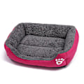 Miniatyrbillede 1 af 4: Dyre seng til katte hunde super blød kæledyr sofa selvoppvarmende åndbar kæledyr seng L rosa rød