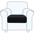 Miniatyrbillede 1 af 5: (Sort, 1 sæde) Sofa sædebetræk, 1 stykke sofa pudebetræk Pr