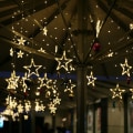 Miniatyrbillede 2 af 8: LED-stjernelys 3,5 m LED-stjernelys lysgardin, 8 tilstande