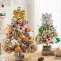 Miniatyrbild 5 av 5: (Guld) Mini Julgran för Skrivbord, 45CM Mini Julgran för Skrivbord