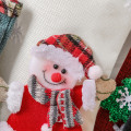 Miniatyrbilde 3 av 5: Personlig julepose i lin - Rutete, julepose