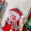 Miniatyrbillede 3 af 5: Personlig julepose i linned - Ternet, julepose