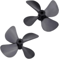 Miniatyrbilde 4 av 4: Blader for RC-båt 55mm 4stk CW CCW 4-bladet plastpropell for RC-modellbåt