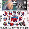 Pikkukuva 3 / 3: Hämähäkkimies-tatuoinnit - 4 kuvaa - Tatuoinnit lapsille - Avengers Moniväriset