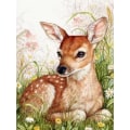 Pikkukuva 1 / 5: 30x40cm Aikuiset Lapset 5D DIY Timanttimaalaussetti - Fawn Flower