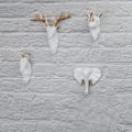 Miniatyrbillede 3 af 5: Hjem Soveværelse Dekoration Dyr Fører Hjorte Kroge Resin Væg Montering