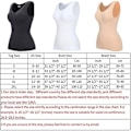 Miniatyrbillede 3 af 3: Kvinde Kontrol Vest Cami Sømløs Shapewear Toppe Slank Tummy Control Camisole Cami Polstret (XL Sort)