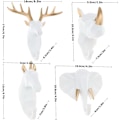 Miniatyrbillede 5 af 5: Hjem Soveværelse Dekoration Dyr Fører Hjorte Kroge Resin Væg Montering