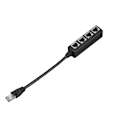 Miniatyrbillede 3 af 4: RJ45 Ethernet Splitter-kabel 1 han til 4 hun porte LAN Ethernet