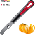 Miniatyrbillede 2 af 6: Appelsin Skræller med Rillekniv, længde: 19 cm, Rustfrit stål/plastik, Sort/rød