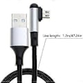 Pikkukuva 3 / 5: Nopea USB-latauskaapeli, tukee pikalatausta, punottu nylon-datakaapeli, USB - Micro USB -liitännät, punainen Red