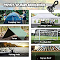 Miniatyrbilde 3 av 5: Ball Bungee Cords, 20 stk 6-tommers Heavy-duty Stretch Rope Med Ball Elastic String Tie Down Strap For Canopies, Telt