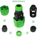 Miniatyrbillede 3 af 5: Universal hane adapter, 2 stk. haneforbindelse, justerbar plast