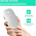 Miniatyrbillede 4 af 5: Genopladelig Bluetooth-mus, trådløs Bluetooth-mus, Bluetooth