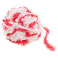 Miniatyrbillede 1 af 5: DIY Polyester Chunky til Strikning Roving Hækling 32 Meter/Nøgle Rød Hvid Red White