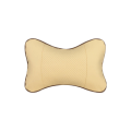 Miniatyrbillede 1 af 4: (beige) 2 stk. Bil nakkestøtte, behagelig PU læder, blød supp