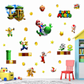Miniatyrbild 3 av 5: Mario-dekal 100 * 92cm automatisk syntes väggmålning ny kreativ c