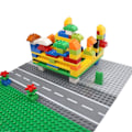 Miniatyrbillede 3 af 3: Byggeklodser Grundplader, 6 Pakke Byggeplader Kompatibel Med Duplo, Mega Og Andre Store Mærker Større Størrelse Klodser
