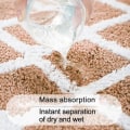 Miniatyrbilde 3 av 5: Ekstra myk mikrofiber baderomsmatte sklisikker og vannabsorberende M